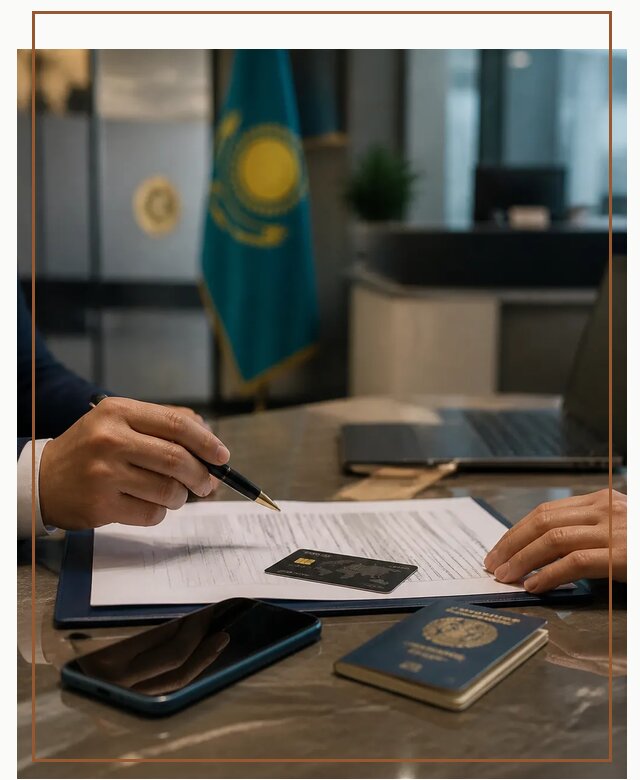 Открытие счета и банковской карты в Казахстане в Санкте-Петербурге